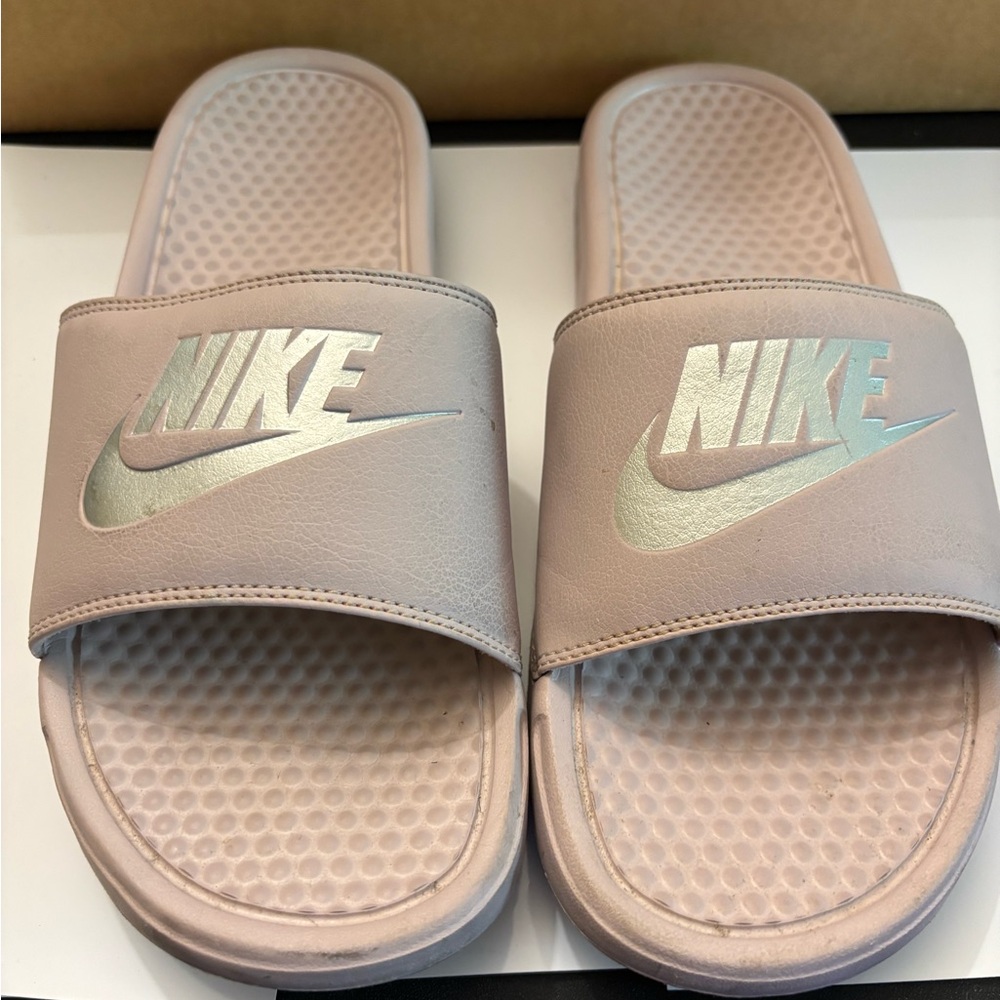 Nike Soft Pink Slide Sandals